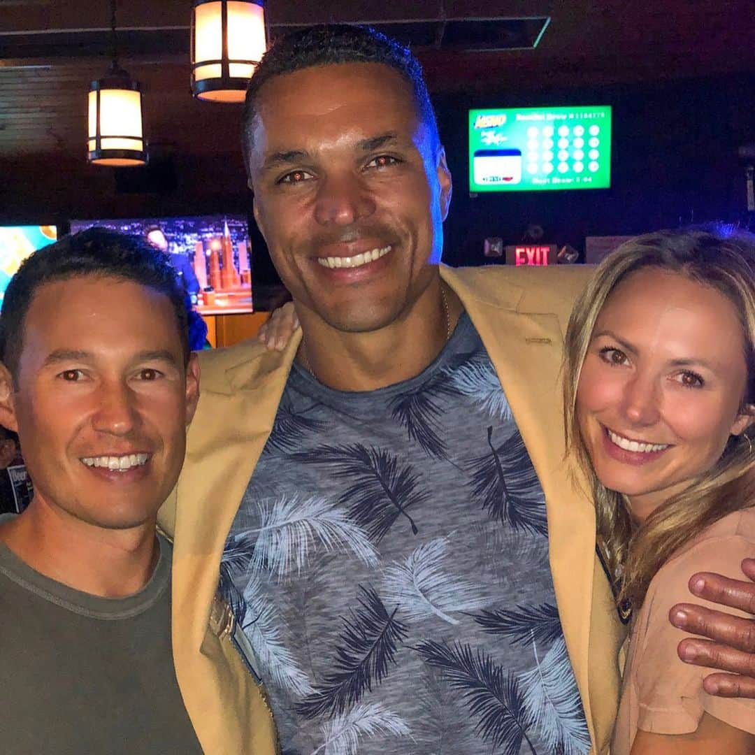 ステイシー・キーブラーさんのインスタグラム写真 - (ステイシー・キーブラーInstagram)「What an incredible honor to be a part of such a special weekend honoring  @tonygonzalez88 at the @nfl #HallofFame. I’m so lucky to say Tony isn’t just a friend, he’s family and one of the greatest guys I know.⁣ ⁣ If you haven’t already seen it, listen to his inspirational speech from last night. Especially if you are a parent. Share with your kids the part where he reads the letters that he gave to each of his kids that morning ❤️⁣ ⁣ And behind every successful man is a strong woman and @octobergonz you are that and more my sister 👯‍♀️ I am so grateful for you and our friendship. Thank you for everything you did to make this weekend so special for all of us.💫 #PFHOF19」8月5日 5時34分 - stacykeibler