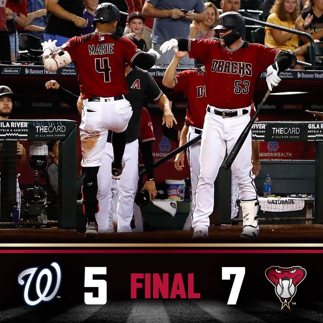 アリゾナ・ダイヤモンドバックスさんのインスタグラム写真 - (アリゾナ・ダイヤモンドバックスInstagram)「What a #DbacksWin to take the series! #RattleOn」8月5日 8時17分 - dbacks