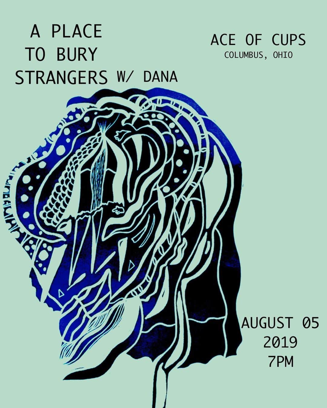 A Place to Bury Strangersのインスタグラム：「last show of this US run ends this Monday night in Columbus, Ohio at the grand ole @aceofcupsbar !  Celebrate your friends and go see the new Tarantino movie.  Many thanks to all of the venues, crews, homes, families, and fans who hung out with us on this wild ride!  PS WE LOVE DANA.」