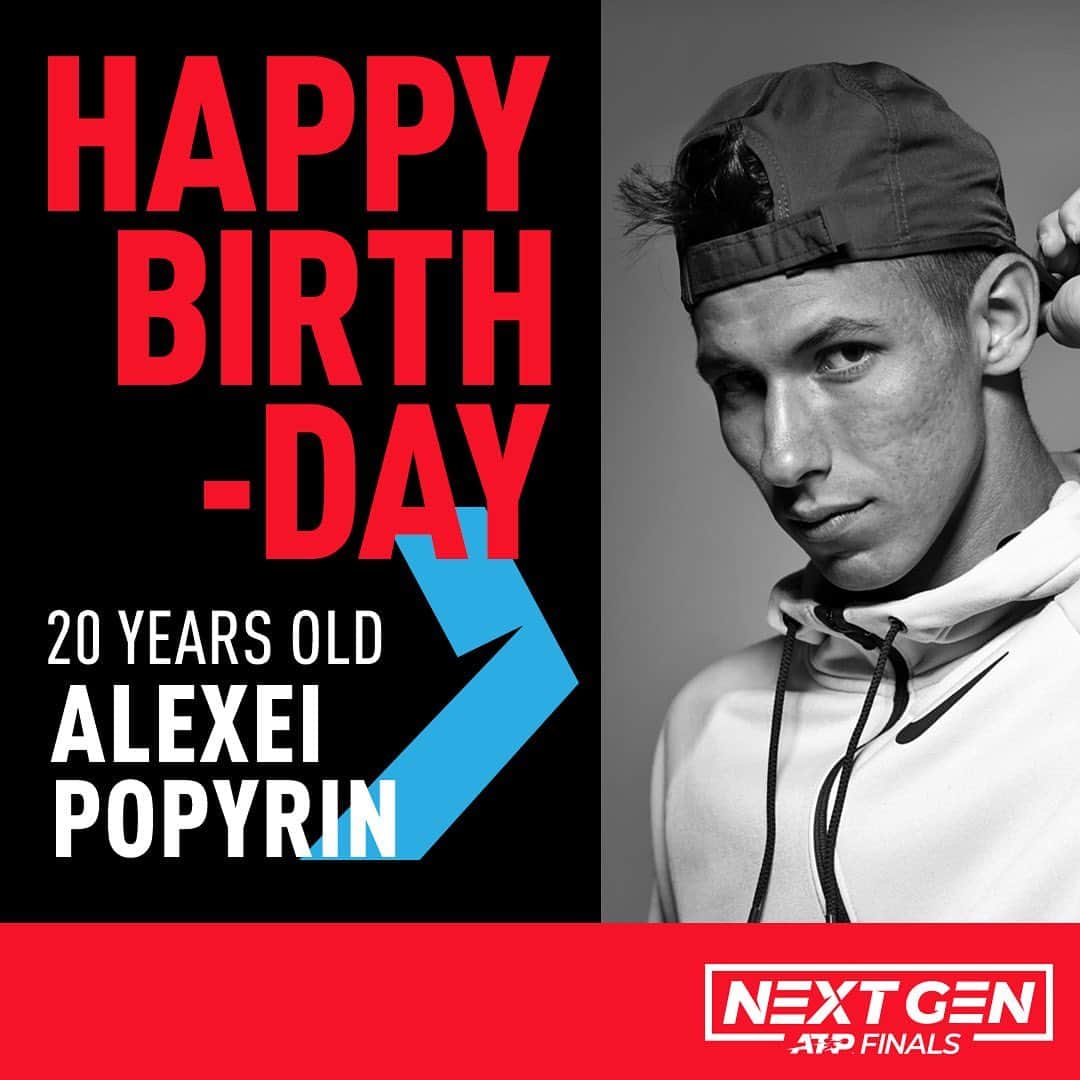 ATP World Tourさんのインスタグラム写真 - (ATP World TourInstagram)「Happy birthday, @alexeipopyrin! 🥳」8月5日 20時45分 - atptour