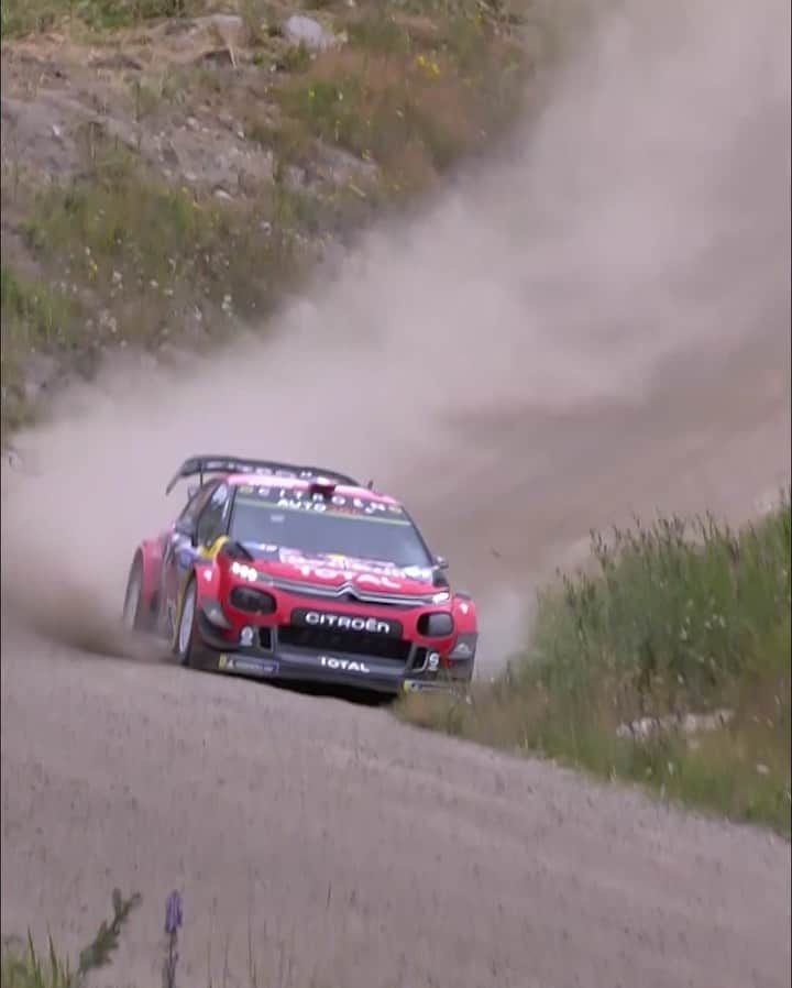レッドブルのインスタグラム：「trying to beat the ETA on our GPS 🚗💨 @officialwrc @rallyfinland @redbullmotorsports #redbull #redbullmotorsports #wrc #championship #racing #finland #rally」