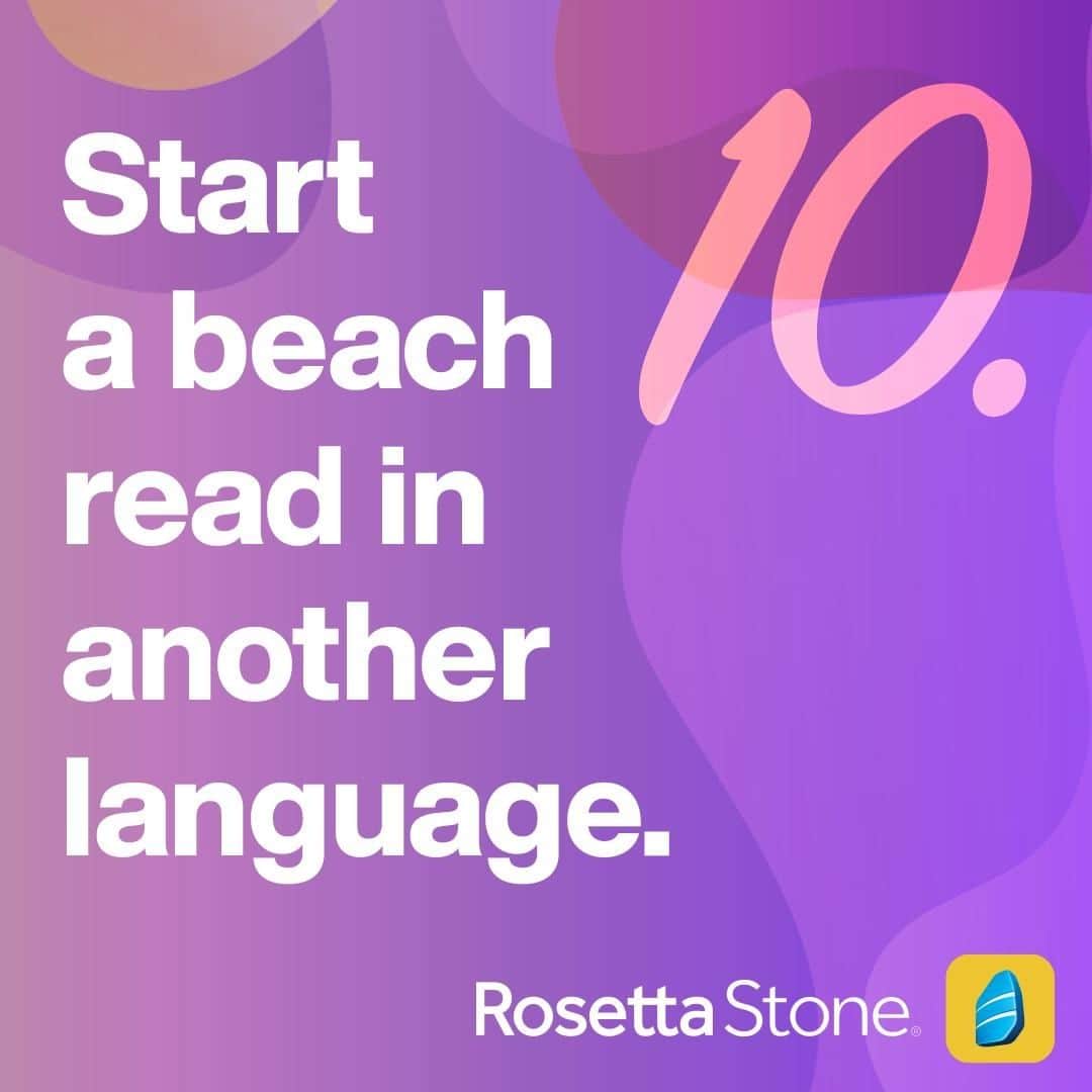 Rosetta Stoneさんのインスタグラム写真 - (Rosetta StoneInstagram)「Okay, #bookstagram, here is your time to shine ✨📚 . . . #summer #bucketlist #challenge #summerchallenge #books #motivationmonday #mondaymotivation #book #beachread #read #summerreading #learnlanguages」8月6日 5時07分 - rosettastone