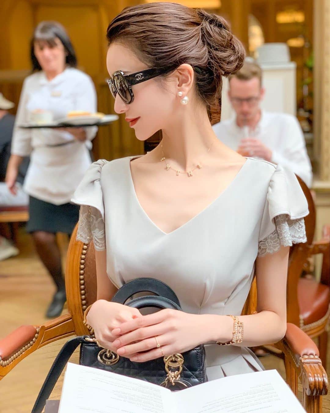 正規品 CHANEL♡リボンサングラス サングラス/メガネ