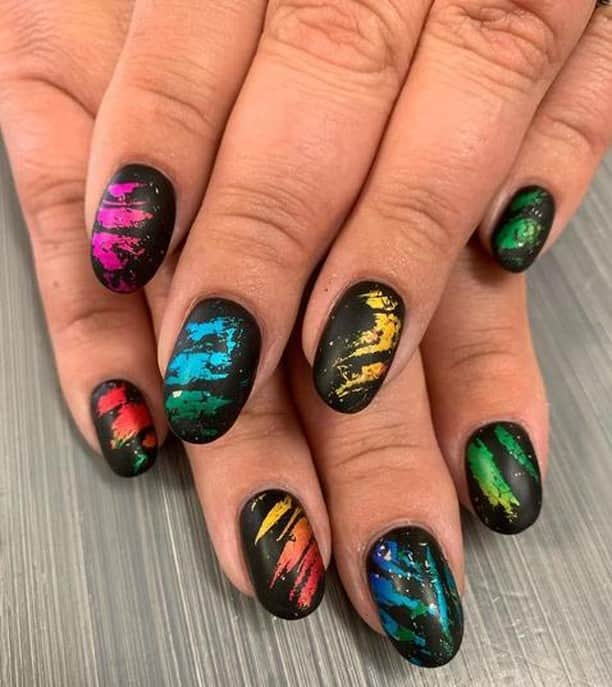 CosmoProf Beautyさんのインスタグラム写真 - (CosmoProf BeautyInstagram)「It doesn't get any better than Black AND Rainbow🖤🌈⁣ ⁣ Nails by @lise_pavich_cnd using @cndworld 💅⁣ ⁣ Color your most cherished moments with the NEW CND Treasured Moments Collection. Available at #cosmoprofbeauty for #licensedtocreate artists⁣ ⁣ #repost #matteblacknails #cndworld #cndnails #rainbownails #nailtechs #colorfulnails #nailinspiration」8月5日 22時25分 - cosmoprofbeauty