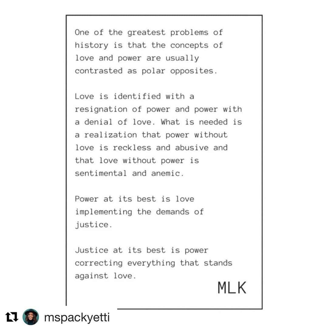 ケイコ・アジェナさんのインスタグラム写真 - (ケイコ・アジェナInstagram)「#Repost @mspackyetti with @get_repost ・・・ ‪I am not hopeless: I am determined. ‬ ‪That’s because the intersection of love and power fuels my life. We do not have to hand power over to the hateful: we, the loving, can wield it. ‬ ‪Let us be motivated by our collective power to make justice manifest. Let us be empowered by our communal ability to refuse an anemic love, but choose a powerful one.  Let us be hopeful in one another-our power, our love, our determination.‬ ‪If you need some hope today, feel free to borrow some of mine. I’m more than happy to share.‬ ‪I love you.‬ - Brittany Packnett」8月5日 22時33分 - keikoagena