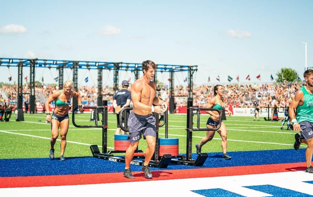 Camille Leblanc-Bazinetさんのインスタグラム写真 - (Camille Leblanc-BazinetInstagram)「Alec: “wanna be on our team” “  The rest is now history!!! This was the most fun I’ve ever had at the crossfit games!! Getting second is just the cherry on top!! I really believe that life is all about connecting with each other’s, creating memories, learning and getting inspired by each other to become better people! “  We did the best we could and that’s cool but the experience and the bound that we’ve built over the past couple week is something that I will be grateful for a lifetime!!! “  My teammate are literally some of the most giving selfless, badass and toughest person I know! Just some really really freaking high class act and quality people!! “  I’m already all emotional that I won’t see them tomorrow 😭♥️⭐️ “  Thanks for everyone who reached out , your support meant the world to us and still does we are filled with love and gratitude 🙏🙌🏽⭐️」8月5日 23時37分 - camillelbaz