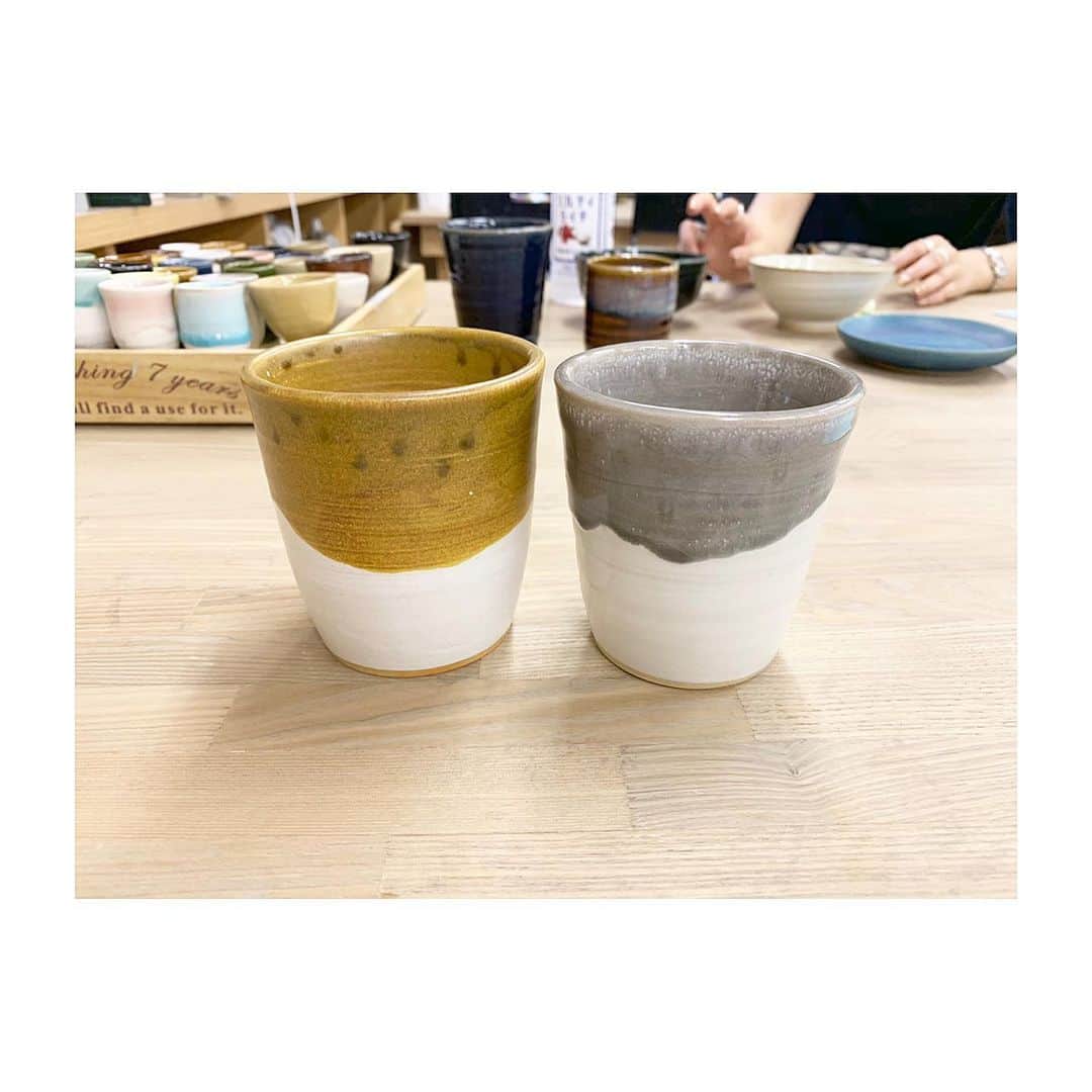 池田彩夏のインスタグラム：「前回のが上がってきた💭手作りの可愛さ！シリーズ化して作るんだ〜💪 #陶芸教室 #元同期」