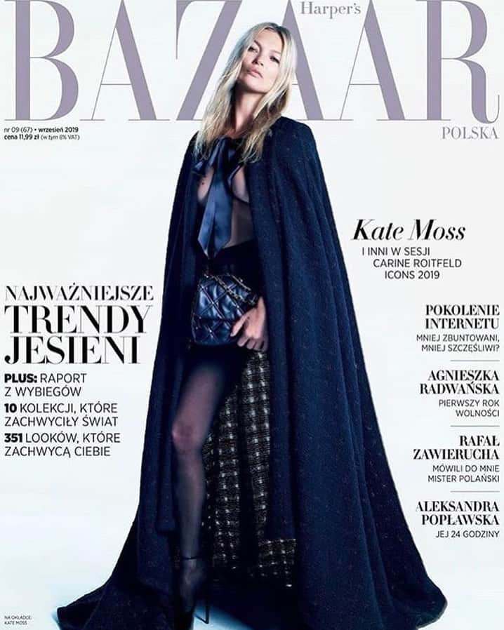 IMG Modelsさんのインスタグラム写真 - (IMG ModelsInstagram)「Kate the Great. 👑 #KateMoss covers the new @harpersbazaarpolska. #📷 @mario_sorrenti #👗 @carineroitfeld #👸🏼 #IMGstars」8月6日 0時24分 - imgmodels