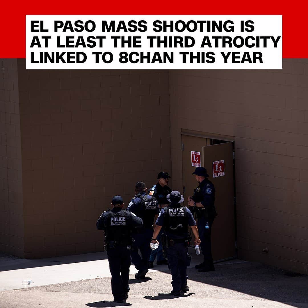 CNNさんのインスタグラム写真 - (CNNInstagram)「Saturday’s deadly mass shooting in El Paso, Texas, is at least the third incident this year in which the suspect is believed to have posted to 8chan ahead of an attack. 8chan is an online messaging board used by anonymous accounts to share extremist messages. Officials are investigating a racist and anti-immigrant document they believe the suspect posted to the site. The other incidents linked to 8chan include the mass shooting in March at a mosque in Christchurch, New Zealand, which left 51 people dead, and the April attack on Congregation Chabad synagogue in Poway, California, which killed one person and injured three others. (📸: Joel Angel Juarez/Getty Images)」8月6日 1時04分 - cnn