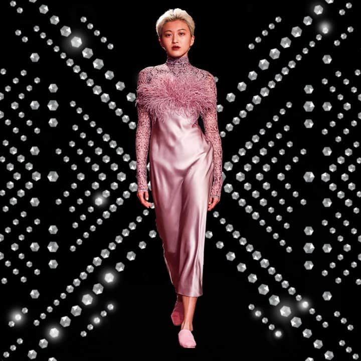 Saks Fifth Avenueのインスタグラム：「RUNWAY TO REALITY: @cinqasept Creative Director @janesiskin brought feathers, fringe and tactile fabrics with a Moroccan flair to her Fall 2019 collection. Available now for Pre-Order at Saks. #SaksStyle」