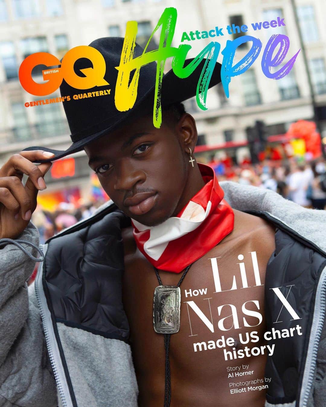 Just Jaredさんのインスタグラム写真 - (Just JaredInstagram)「@lilnasx is on the cover of “GQ HYPE” this month and he’s revealing what people have been saying to him since he publicly came out. Tap this pic in the LINK IN BIO to see.  #LilNasX Photos: Elliot Morgan」8月6日 2時00分 - justjared