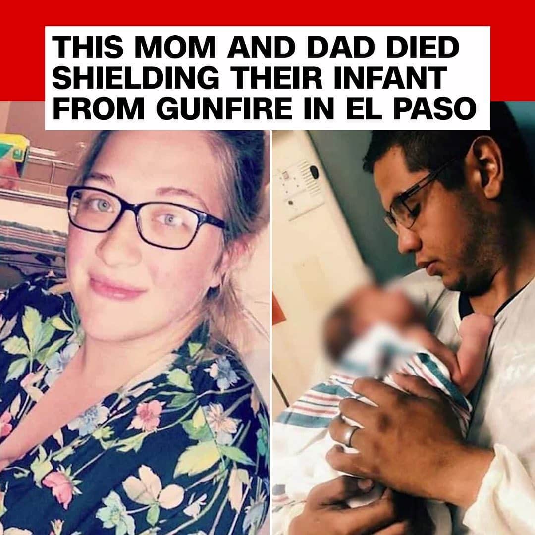 CNNさんのインスタグラム写真 - (CNNInstagram)「Jordan and Andre Anchondo were shopping for school supplies at Walmart on Saturday in El Paso, Texas, when the gunfire started. Jordan immediately shielded her 2-month-old son from the hail of bullets, while her husband, Andre, jumped in front of her, according to a family member. Their infant son survived. But the couple, who had just celebrated their one-year wedding anniversary, were among the 22 people killed in the shooting, which is being investigated as an act of domestic terrorism. “The baby still had her blood on him. You watch these things and see these things and you never think this is going to happen to your family,” a relative of the Anchondos said. (📸: Family Handout)」8月6日 4時21分 - cnn