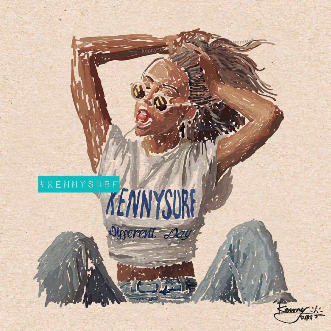 のインスタグラム：「#描いてみたシリーズ 🎨@kennysurf」