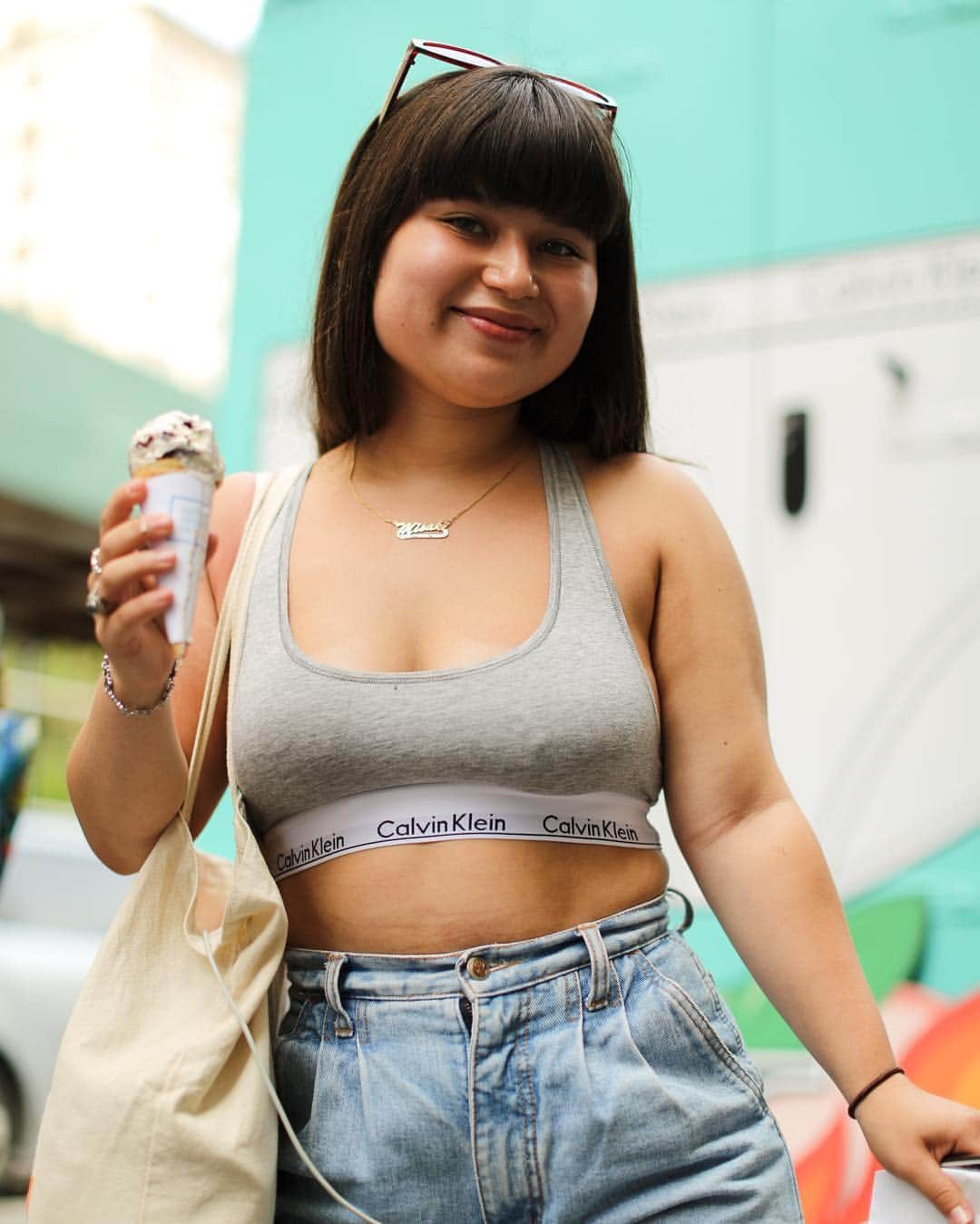 Calvin Kleinさんのインスタグラム写真 - (Calvin KleinInstagram)「Only way to make #ModernCotton better? Add 🍦  @babysocki celebrating #NationalUnderwearDay with us. #CALVINKLEIN 📸: @mikevitelli via @bfa ⠀⠀⠀⠀⠀⠀⠀⠀⠀⠀⠀⠀⠀⠀⠀⠀⠀⠀⠀⠀⠀⠀⠀⠀⠀⠀⠀ Here in NYC? Last chance to stop by our #MYCALVINS CUSTOM truck for a fun surprises and sweet treats 🍦 ⠀⠀⠀⠀⠀⠀⠀⠀⠀⠀⠀⠀⠀⠀⠀⠀⠀⠀⠀⠀⠀⠀⠀⠀⠀⠀⠀ 5:30-7p: The Oculus」8月6日 7時21分 - calvinklein