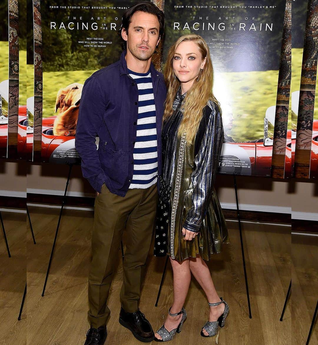 Just Jaredさんのインスタグラム写真 - (Just JaredInstagram)「@miloanthonyventimiglia and @mingey in @prada team up for the New York premiere of their new film @artofracingmovie! #MiloVentimiglia #AmandaSeyfried #TheArtOfRacingInTheRain #ArtOfRacingInTheRain #Prada Photos: Getty」8月6日 10時49分 - justjared