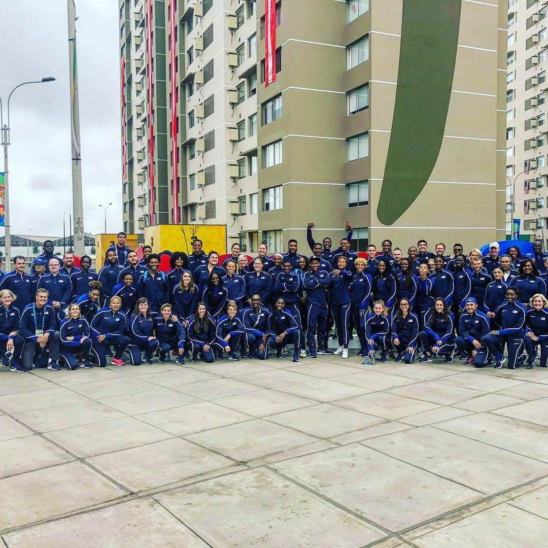 マイク・ロジャースさんのインスタグラム写真 - (マイク・ロジャースInstagram)「@lima2019juegos team USA ready for competition tomor at the track @usatf @nke」8月6日 12時09分 - rodgerdat100