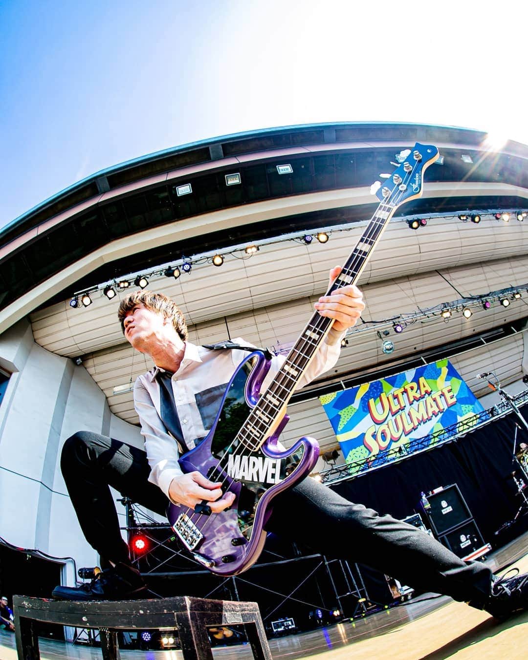 のインスタグラム：「📷@sykdisco  快晴  #bassist #freedomcgr #orangeamps  #studious #nike #airjordan #marvel #iroman #dccomics #batman」