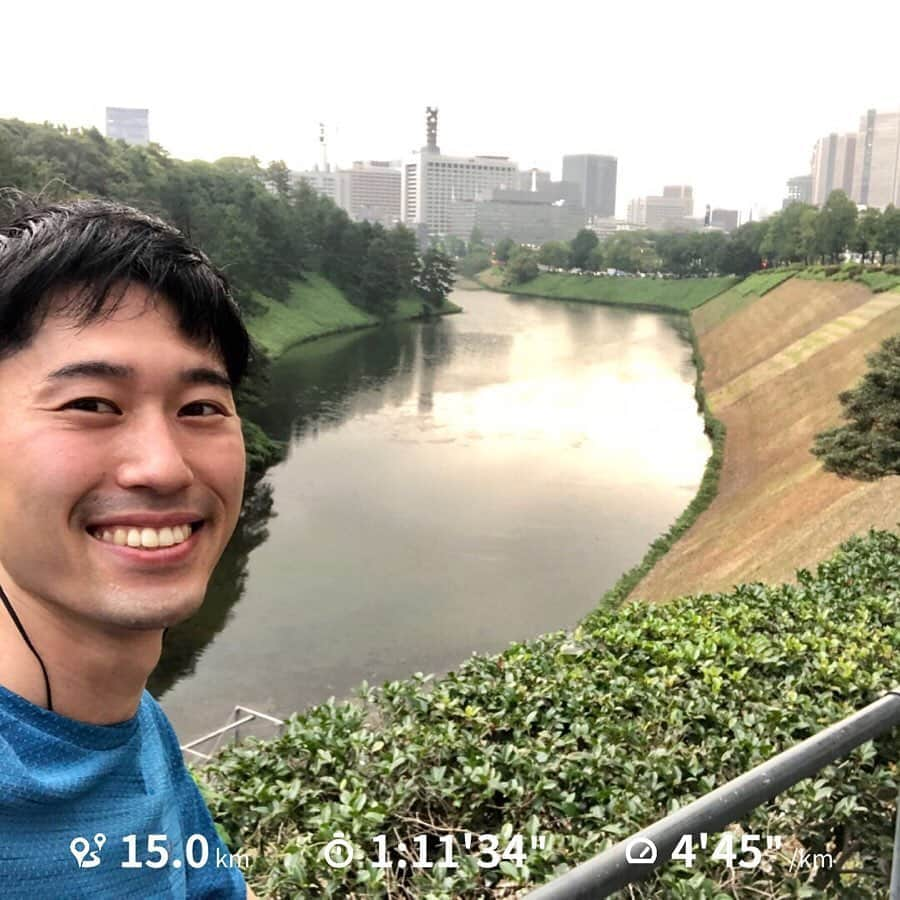 重盛赳男さんのインスタグラム写真 - (重盛赳男Instagram)「やや遅めの夏休みで東京！ やや長めの皇居ランで汗を流しました。 やや練習不足ですが、松本マラソンまで後およそ1ヶ月！ 楽しく走ります！ . #ランニング #マラソン #running #marathon #皇居ラン #松本マラソン #富山マラソン #nbs #長野放送 #重盛赳男 #アナウンサー」9月4日 18時11分 - shigemoritakeo