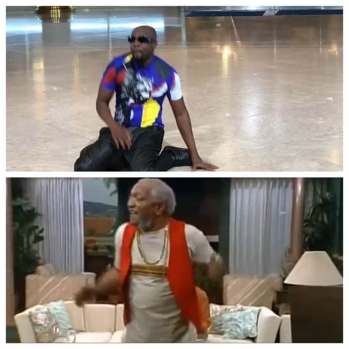 ワイクリフ・ジョンのインスタグラム：「If I was not confident in my dancing I might be offended that my team made this “who did it best” video😂😂😂 Alright Warriors, go ahead🙄  #CaptionThis  Edited by: @maddisays 😡」