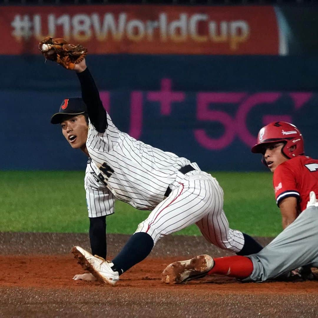 侍ジャパンさんのインスタグラム写真 - (侍ジャパンInstagram)「⠀ 第29回 WBSC U-18ベースボールワールドカップ オープニングラウンド 第5戦 日本 5 - 1 パナマ  石川昂弥が決勝3ラン‼️西純矢が好投‼️ スーパーラウンド進出を決めました💪💪💪 ⠀ #侍ジャパン #U18代表 #ワールドカップ #U18WorldCup #石川昂弥 #東邦 #西純矢 #創志学園 #横山陽樹 #作新学院 #武岡龍世 #八戸学院光星 #水上桂 #明石商」9月4日 13時20分 - samuraijapan_official