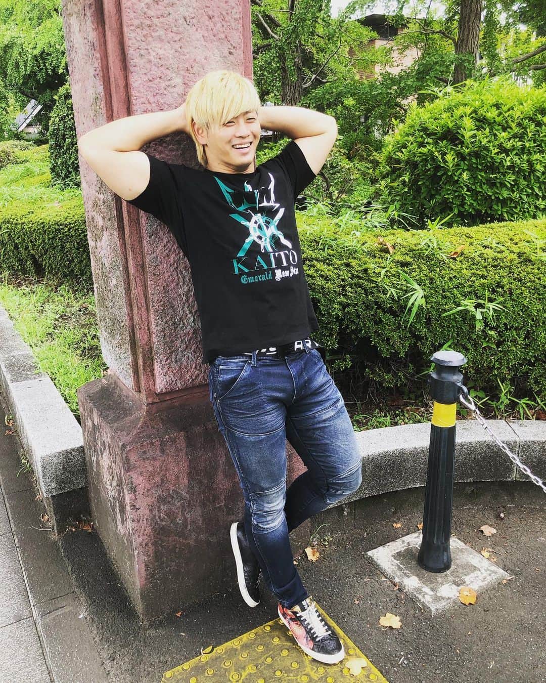 のインスタグラム：「私の心は夏模様🌻 #プロレス #プロレスラー #プロレスリングノア #清宮海斗 #オフショット #笑顔 #夏 #公園 #noah_ghc #offshoot #smile #summer #park」