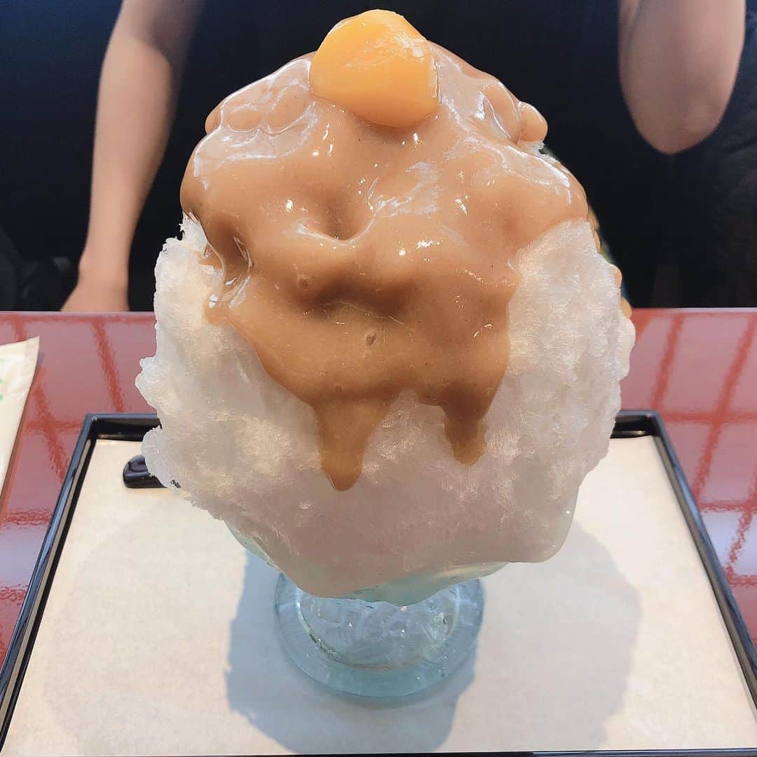 山内優花のインスタグラム：「. 追分だんご本舗 新宿本店 甘味処♡  #かき氷 #カキゴオリスト」