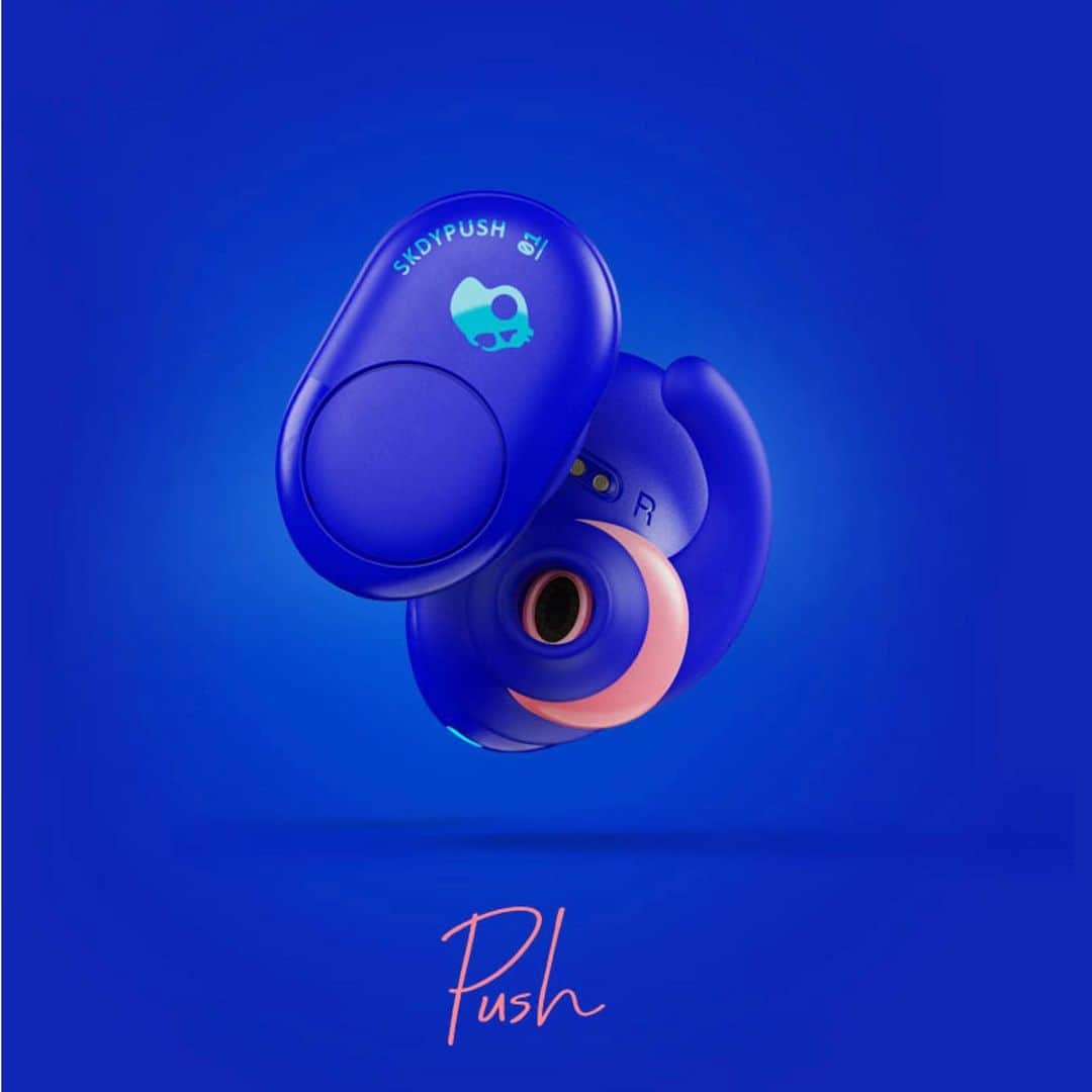 Skullcandy Japanさんのインスタグラム写真 - (Skullcandy JapanInstagram)「“ラッド”なPUSH 🌀 完全ワイヤレスイヤホンとしてはトップクラス大きさの9.2mmドライバーを搭載🌟 イヤホンの心臓部とも言えるスピーカー部の大きさがパワフルなサウンドの源です🌀﻿ ﻿ リミテッドカラーのPUSH Fly Blueはプロフィール内のリンク先、12 MOODS公式販売サイトにて💀﻿ ﻿ #FeelRad #FeelSkullcandy #スカルキャンディー #skullcandyjapan」8月31日 13時04分 - skullcandyjapan
