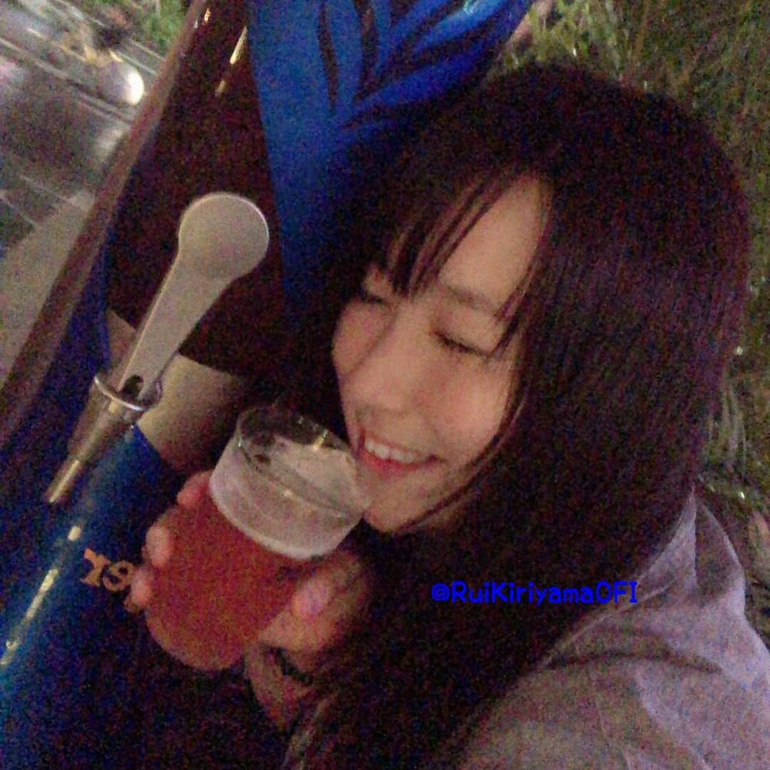 桐山瑠衣のインスタグラム：「ビールが好きだー！！！ #ビール  #ビール女子」