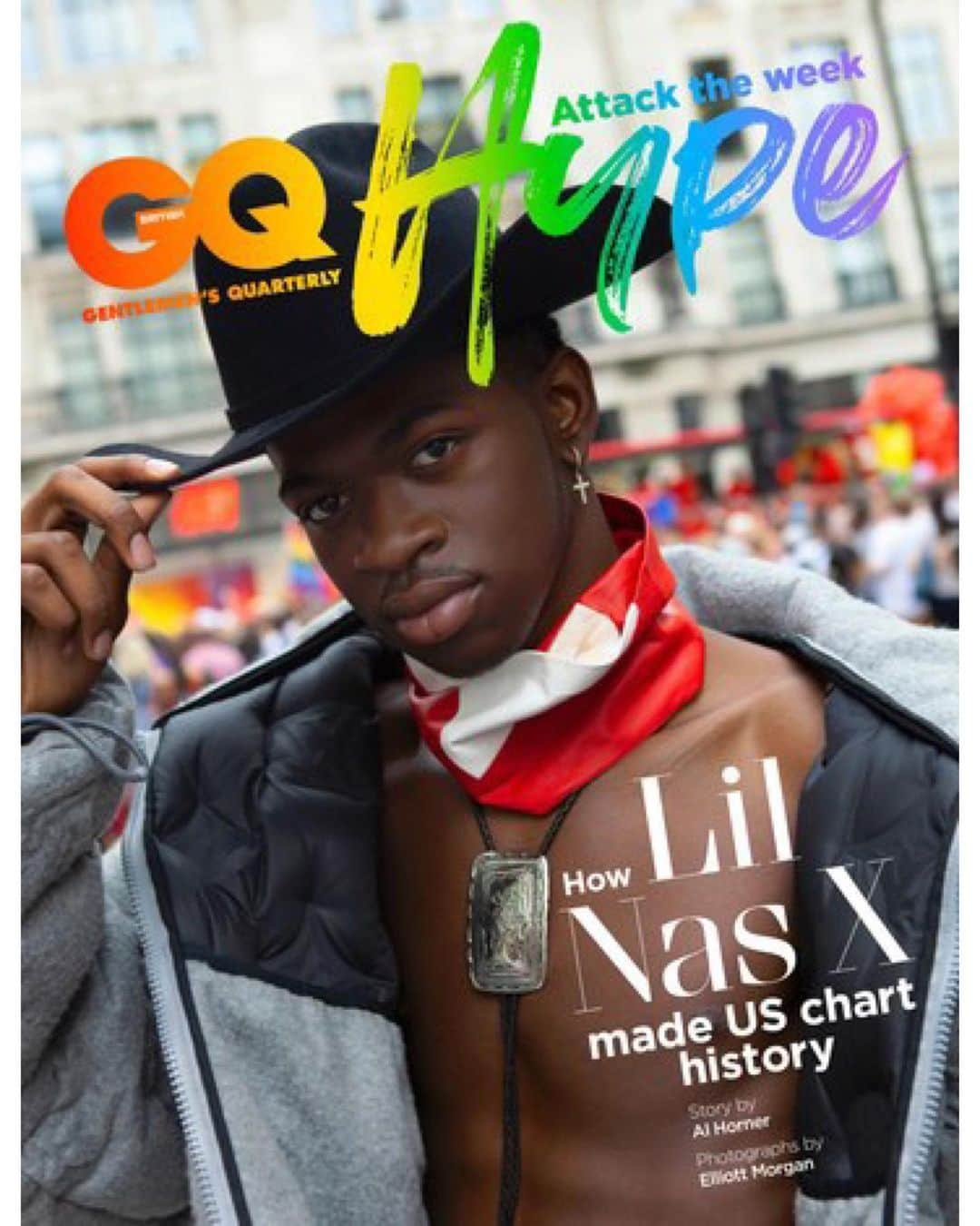 TOGAさんのインスタグラム写真 - (TOGAInstagram)「TOGA PULLA AW2019  Concho loop tie featured on the cover of #gqhype ・ Worn by @lilnasx Styling @angelomitakos Photographer @elljmorgan ・ #togaarchives #toga #togavirilis #togavirilis19aw #トーガ #トーガアーカイブス #トーガビリリース」8月31日 15時11分 - togaarchives