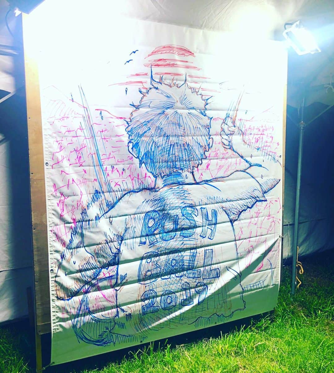 芦沢統人のインスタグラム：「描いたよ。  #フテネコ #RUSHBALL」