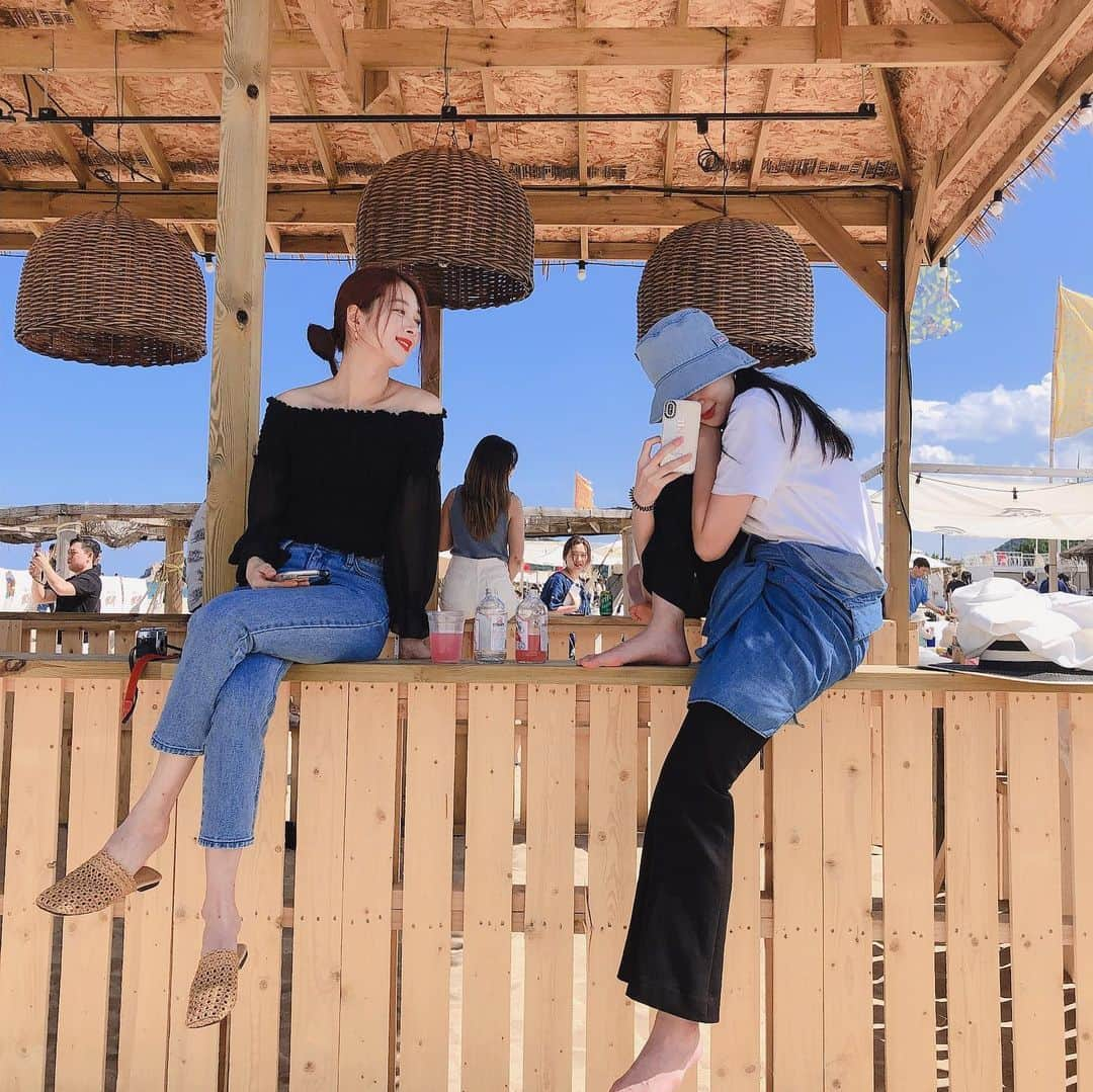 ミナ さんのインスタグラム写真 - (ミナ Instagram)「🌴🌊👭👭」8月31日 16時16分 - blossomh_