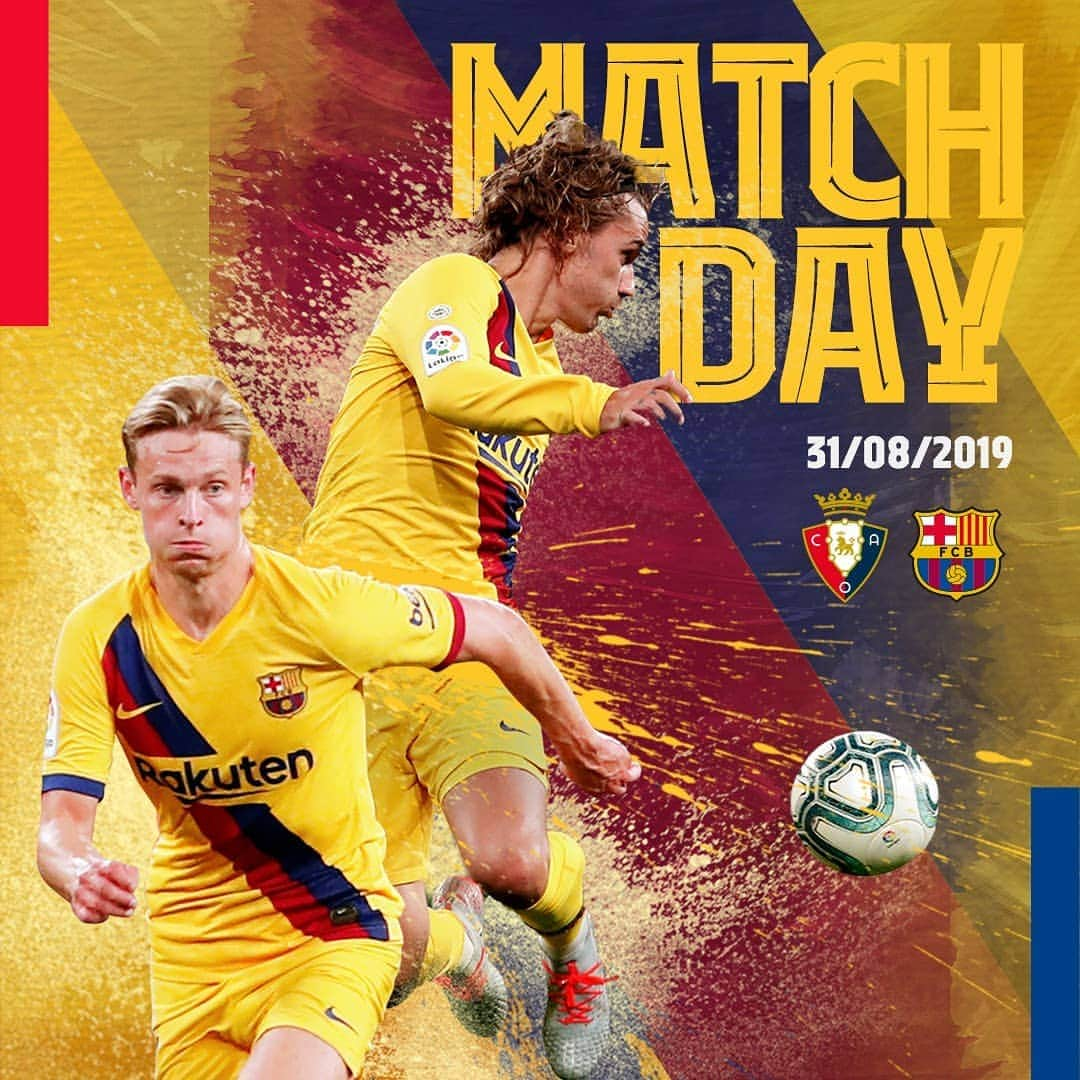 FCバルセロナさんのインスタグラム写真 - (FCバルセロナInstagram)「🔥 MATCHDAY! 🏟 El Sadar ⚽ @caosasuna v FC Barcelona 🏆 @laliga ⏰ 5.00 PM CEST 📲 #OsasunaBarça 🔵🔴 Força Barça!」8月31日 17時02分 - fcbarcelona