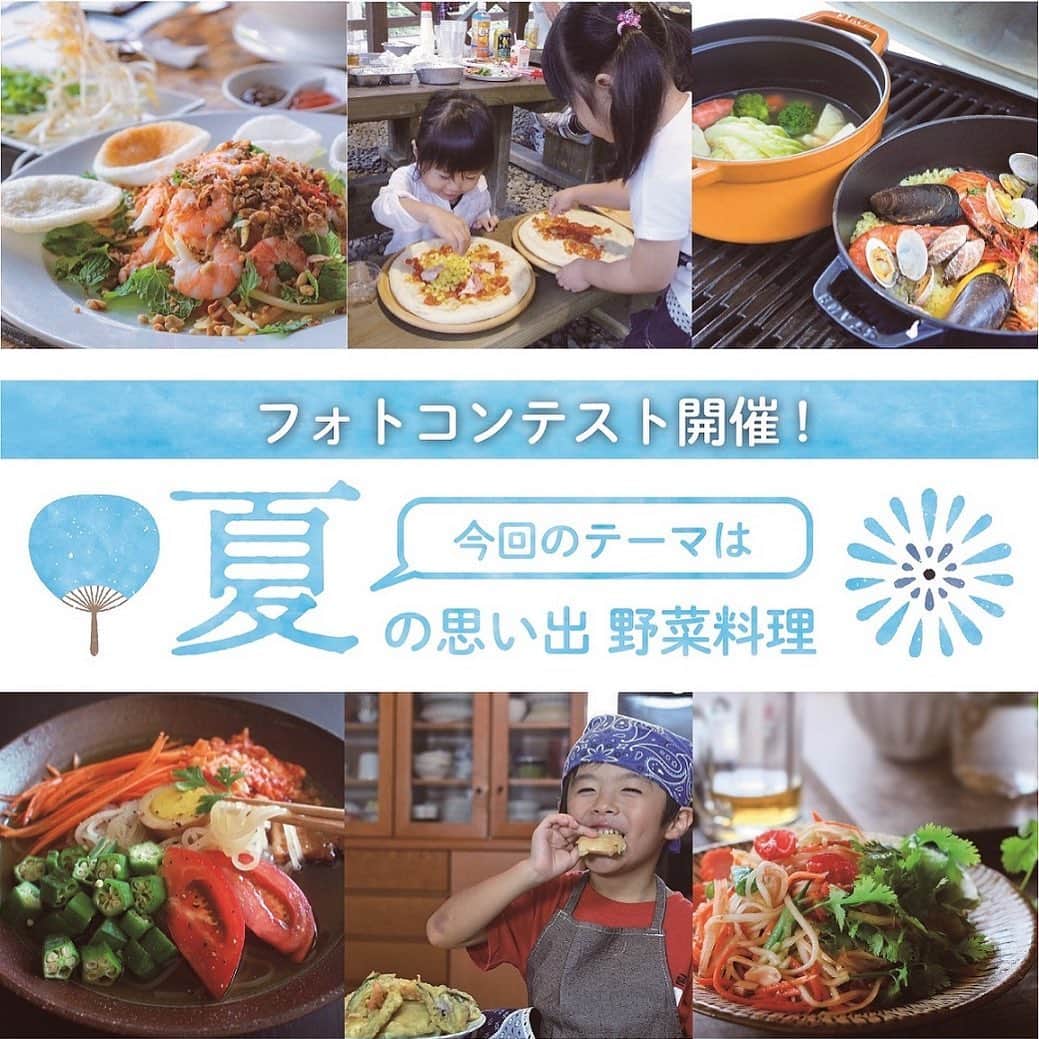 ののじ公式アカウントのインスタグラム：「🍉ののじフォトコン2019夏 開催！ . フォトコンテストを開催いたします✨📷 . . ■開催期間 本日、やさいの日からスタート🍅🥕🥦✨ 2019年8月31日～2019年9月30日23：59 . . ■賞品 最優秀賞…ののじ商品詰め合わせ10,000円分 1名様 優秀賞…ののじ商品詰め合わせ　5,000円分　3名様 入賞…ののじサラダおろしBOX　　5名様 . さらに今回特別にボーナスチャンスとして応募者の中から抽選で20名様にののじ商品をプレゼント🎁 . ■募集内容 ・夏休み中や夏の間に撮った思い出野菜料理の写真 ※野菜料理のみのお写真 か、人物と野菜料理両方が写っているお写真が対象となります。 . . ■応募方法 ①インスタグラムののじ公式アカウント（＠nonoji.official）をフォロー。 ②夏休みの思い出やさい料理の写真を撮影。 ③インスタグラム上で「  #ののじフォトコン2019夏 」とハッシュタグをつけて投稿してください。 ※投稿は１アカウント２点までとしそれ以上の投稿は無効となります。 3点以上ある場合は先に投稿されている2点を有効とします。 . . ■当選発表 当選された方にはInstagramののじ公式アカウント（＠nonoji.official）よりＤＭで連絡を差し上げます。 . . ご応募お待ちしております✨📷 . . #ののじ #フォトコン #フォトコンテスト #野菜 #vegetables #cooking #tasty #料理」