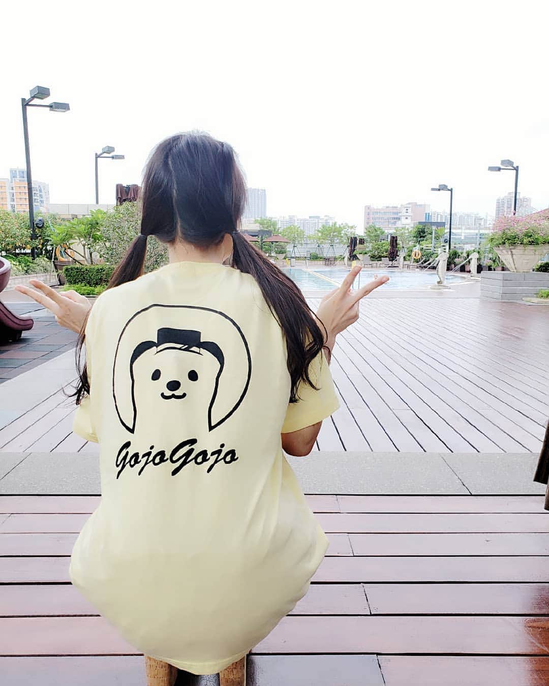南楓さんのインスタグラム写真 - (南楓Instagram)「中国広州🇨🇳で #互助交通 さんの 「ごじょごじょくんTシャツ」 持って行って着たよ☀️ 大好きな黄色で作ってもらいました💛」8月31日 18時31分 - kaede_elysion