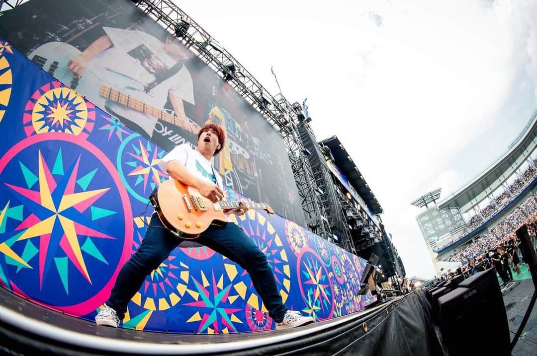 Hirokazさんのインスタグラム写真 Hirokazinstagram 音楽と髭達19 Hard Off Ecoスタジアム新潟 19 08 31 ヤオタケシ Takeshiyao 音楽と髭達19最後の花火 音楽と髭達19 音髭19 8月31日 19時34分 Hirokaz04ls