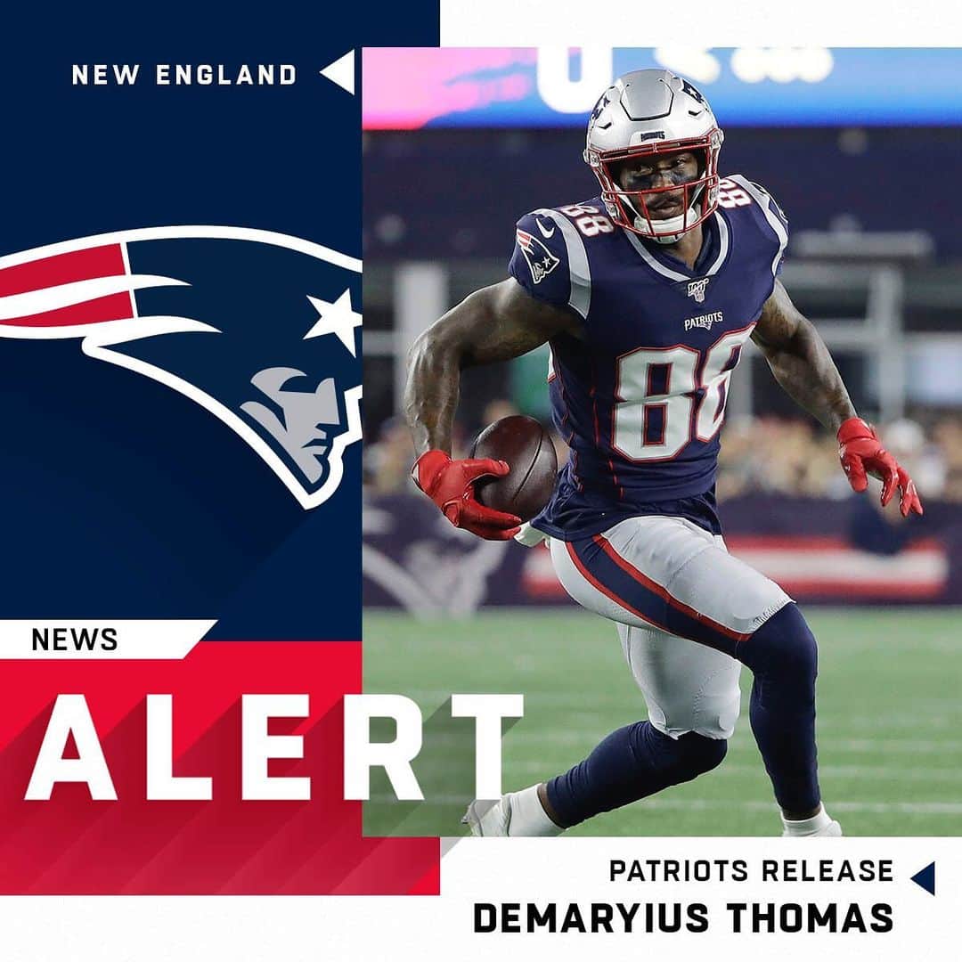 NFLさんのインスタグラム写真 - (NFLInstagram)「Patriots release veteran WR Demaryius Thomas. (via @rapsheet) 📷: Steven Senne/AP」9月1日 6時11分 - nfl