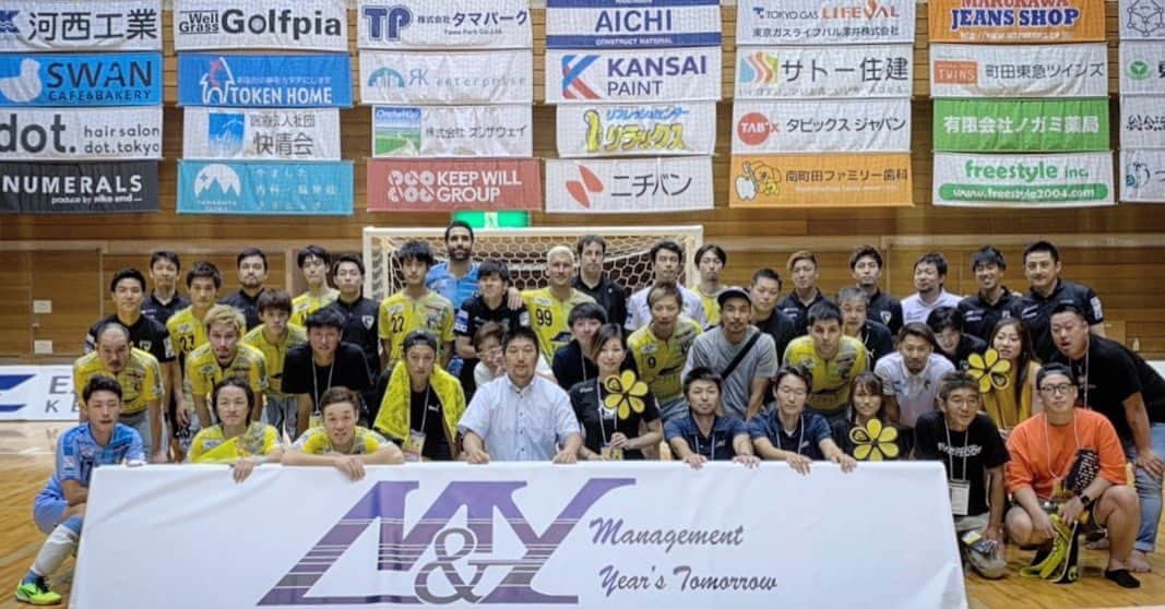 滝田学のインスタグラム：「M&Y match day  @m_and_y.47  vs 湘南ベルマーレフットサルクラブ 3-1 勝利！」