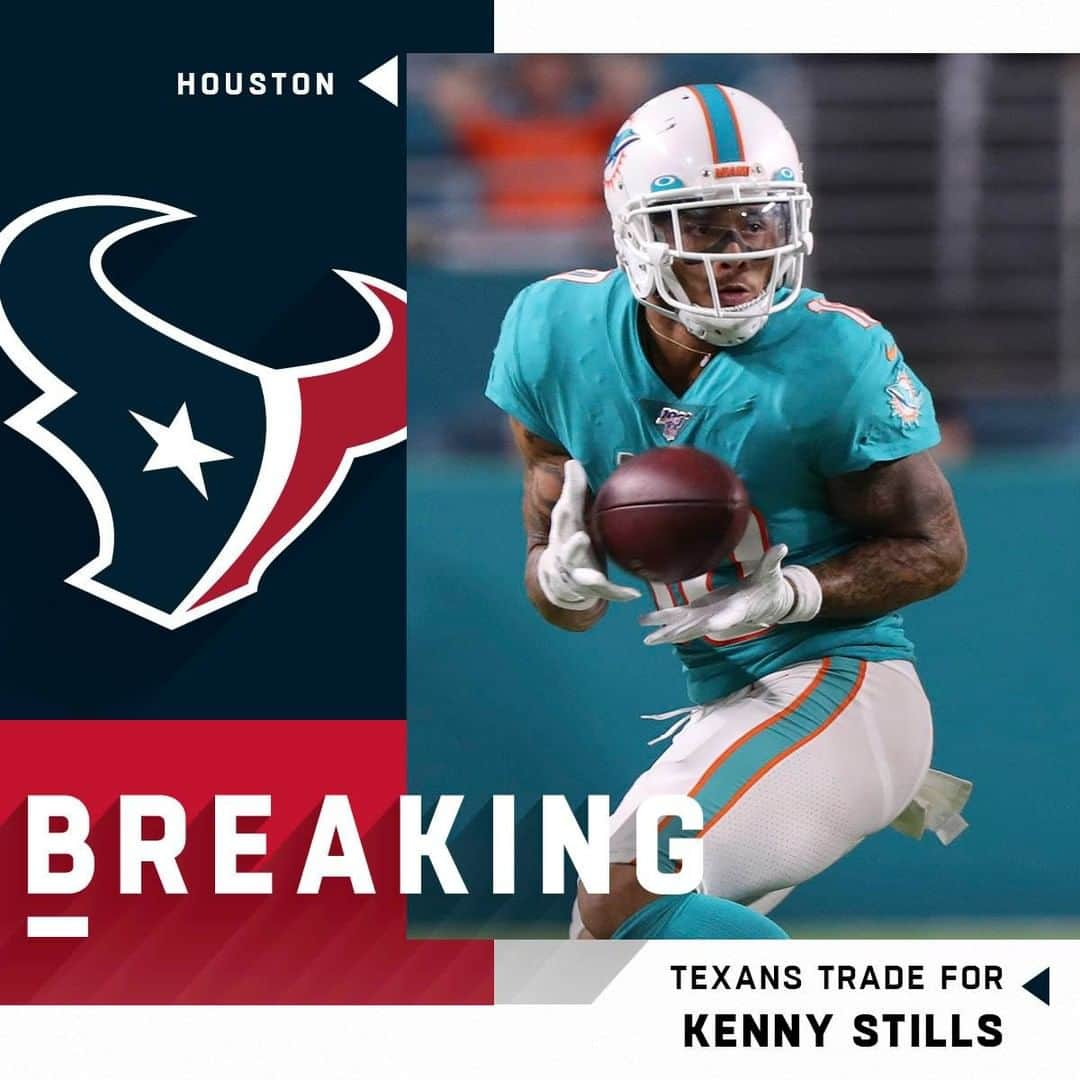 NFLさんのインスタグラム写真 - (NFLInstagram)「🚨 TRADE! 🚨  @HoustonTexans receive: WR Kenny Stills, LT Laremy Tunsil, fourth-round pick, sixth-rounder @miamidolphins receive: Two first-round picks and a second-rounder, ST Johnson Bademosi, OL Julien Davenport  Trade is contingent upon players passing physicals. (via @RapSheet, @mike_garafolo, @TomPelissero)」9月1日 6時35分 - nfl