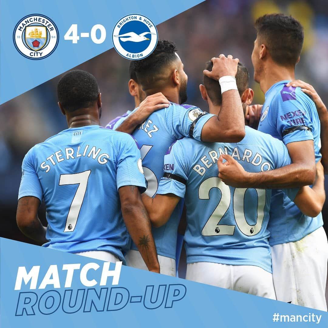 マンチェスター・シティFCさんのインスタグラム写真 - (マンチェスター・シティFCInstagram)「3️⃣ points before the international break ⁣ ⁣⁣ #mancity #mcibha」9月1日 2時19分 - mancity