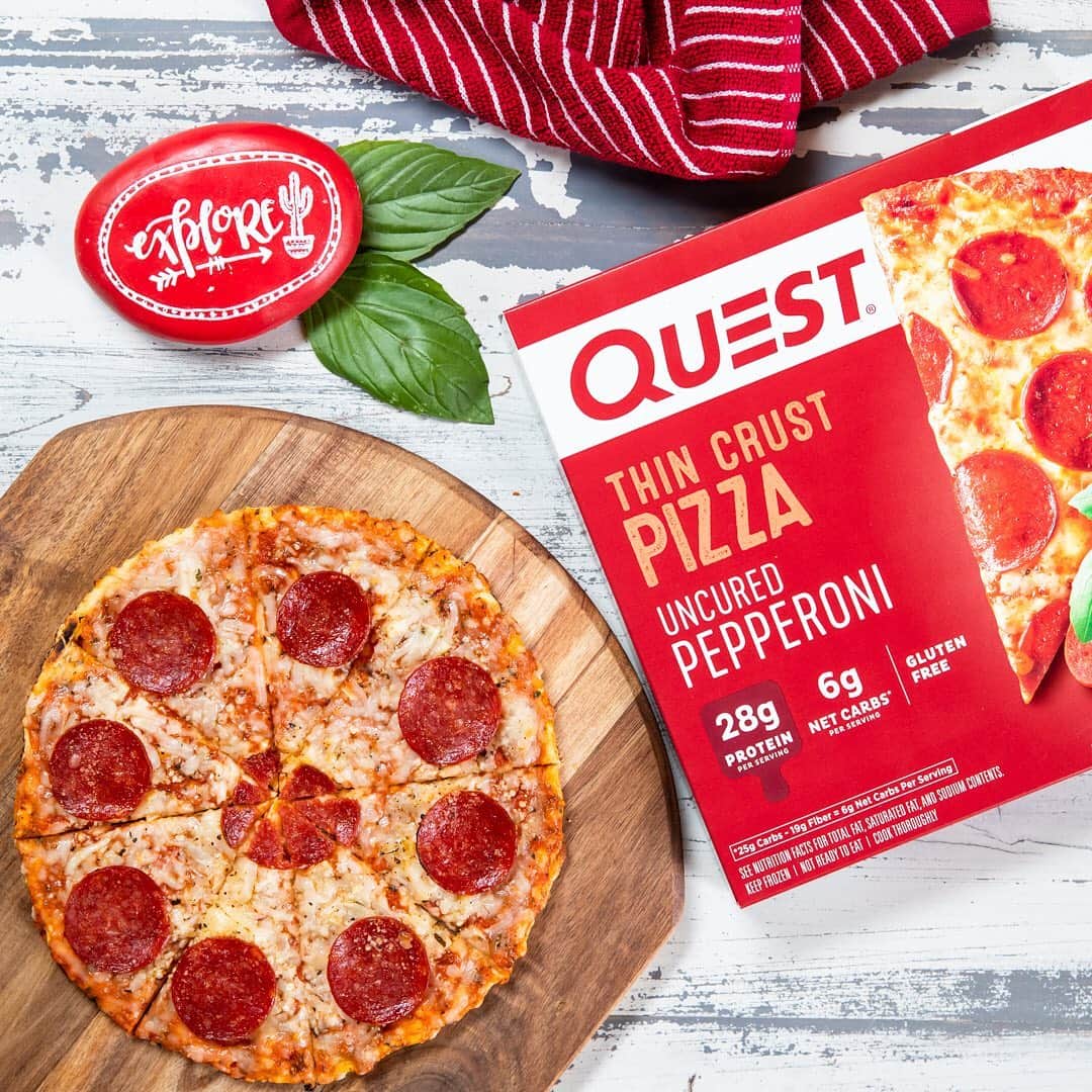 questnutritionさんのインスタグラム写真 - (questnutritionInstagram)「🍕 HUGE PIZZA EXPANSION! 🍕 You can now find Quest Thin Crust Pizza at @Walmart!​ Tap the link in our bio then go to “Quest Pizza: Walmart Store List” to see all the locations that carry it. 😋 • A great tasting, low net carb frozen pizza made with a special protein crust. Each 9-inch pizza has between 20-28 grams of protein, 5-6 grams of net carbs per serving, and is gluten-free.👌 #OnaQuest」9月1日 2時21分 - questnutrition