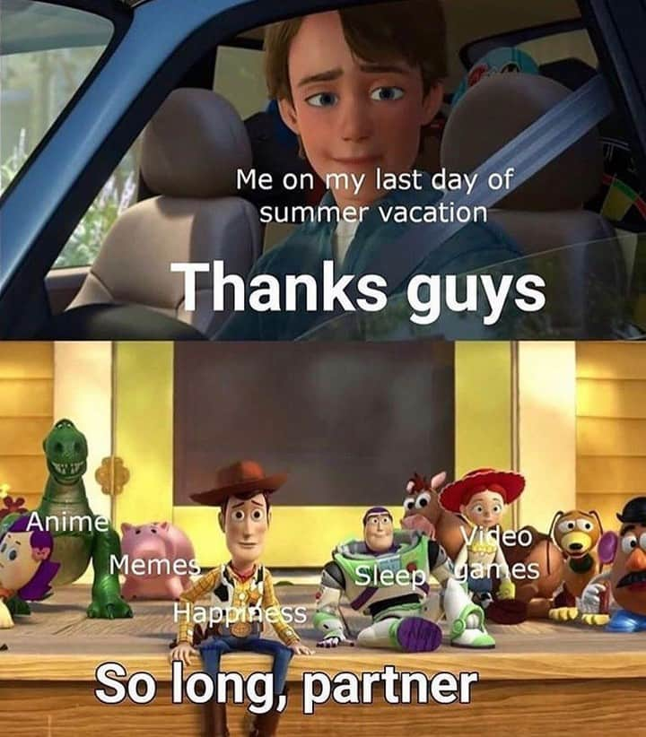 9GAGさんのインスタグラム写真 - (9GAGInstagram)「To infinity pain and beyond⠀ #backtoschool #summer #toystory #9gag」9月1日 4時00分 - 9gag