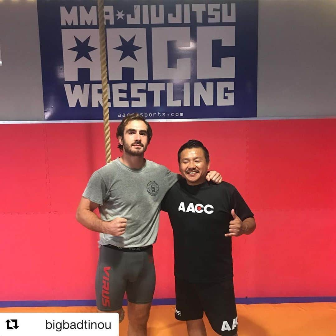 阿部裕幸さんのインスタグラム写真 - (阿部裕幸Instagram)「#Repost @bigbadtinou with @get_repost ・・・ Huge thanks to @abeani111 and everyone at #AACC for having me over the past month, a great team environment with solid leadership and lots of talent on the mats #Oss」9月1日 14時26分 - abeani111