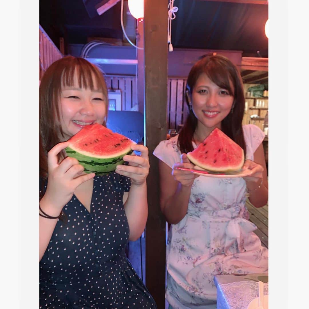 神谷麻美さんのインスタグラム写真 - (神谷麻美Instagram)「#流しそうめん 🎋したよ💖 #すいか割り も🍉💖 楽しかった٩(๑>∀<๑)۶❤🏮🎶」9月1日 8時19分 - asamice428