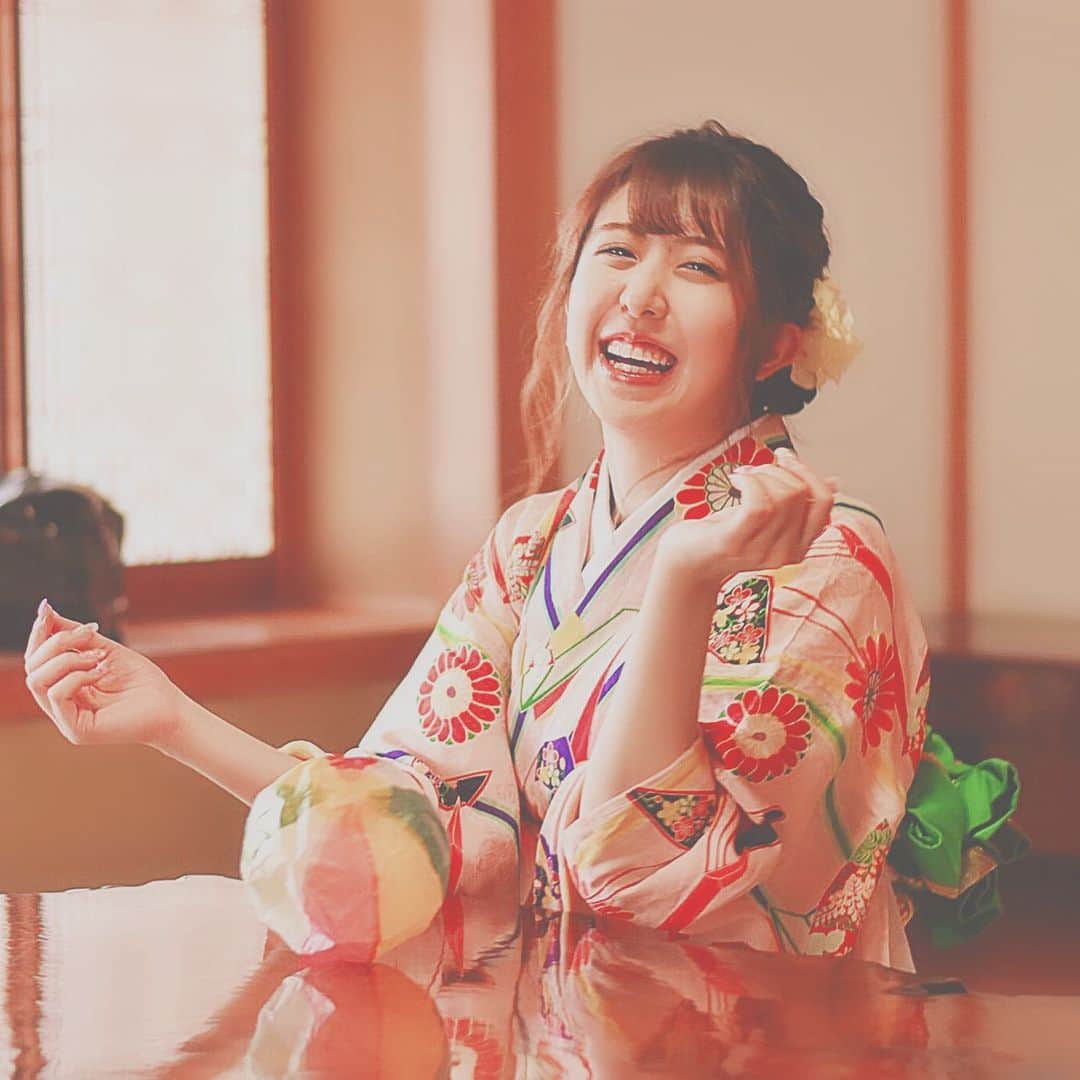 井上麗夢のインスタグラム：「おはよう9月！﻿ 今日も沢山の笑顔で溢れる﻿ 一日になりますように！﻿ ﻿ #着物撮影﻿ #撮影会﻿ #夏の思い出」