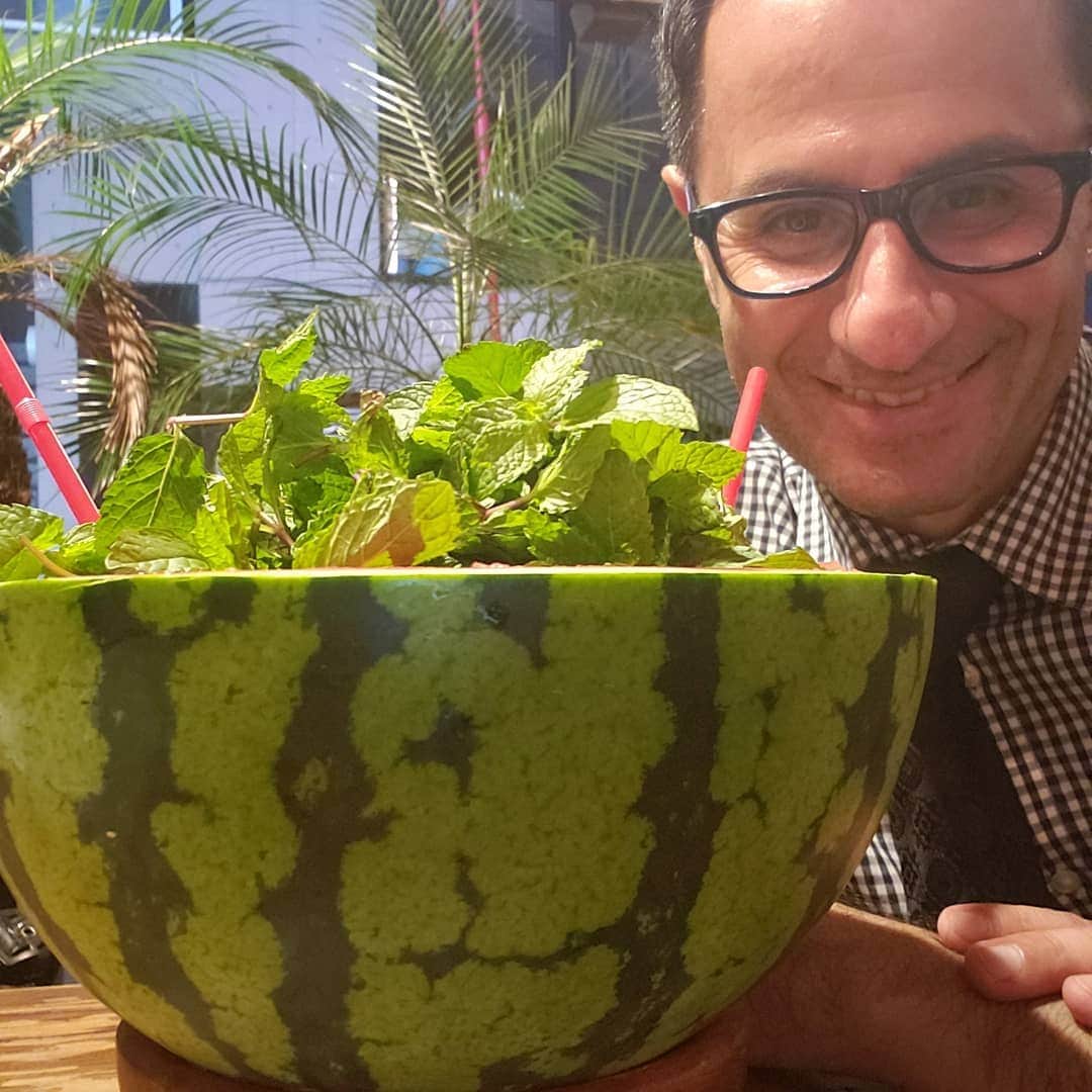 インゴのインスタグラム：「Huge watermelon Cocktail😄😋👍」