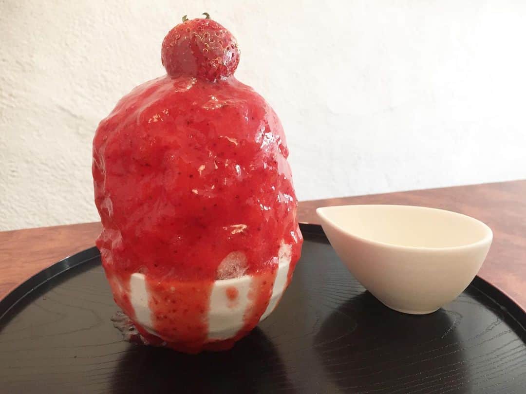 原田麻子さんのインスタグラム写真 - (原田麻子Instagram)「極いちごみるく  これもいつもの  大好きなんです  #かき氷#かき氷🍧#おやつ#ごはん記録#sweets#shaveice」9月1日 10時45分 - achakoko