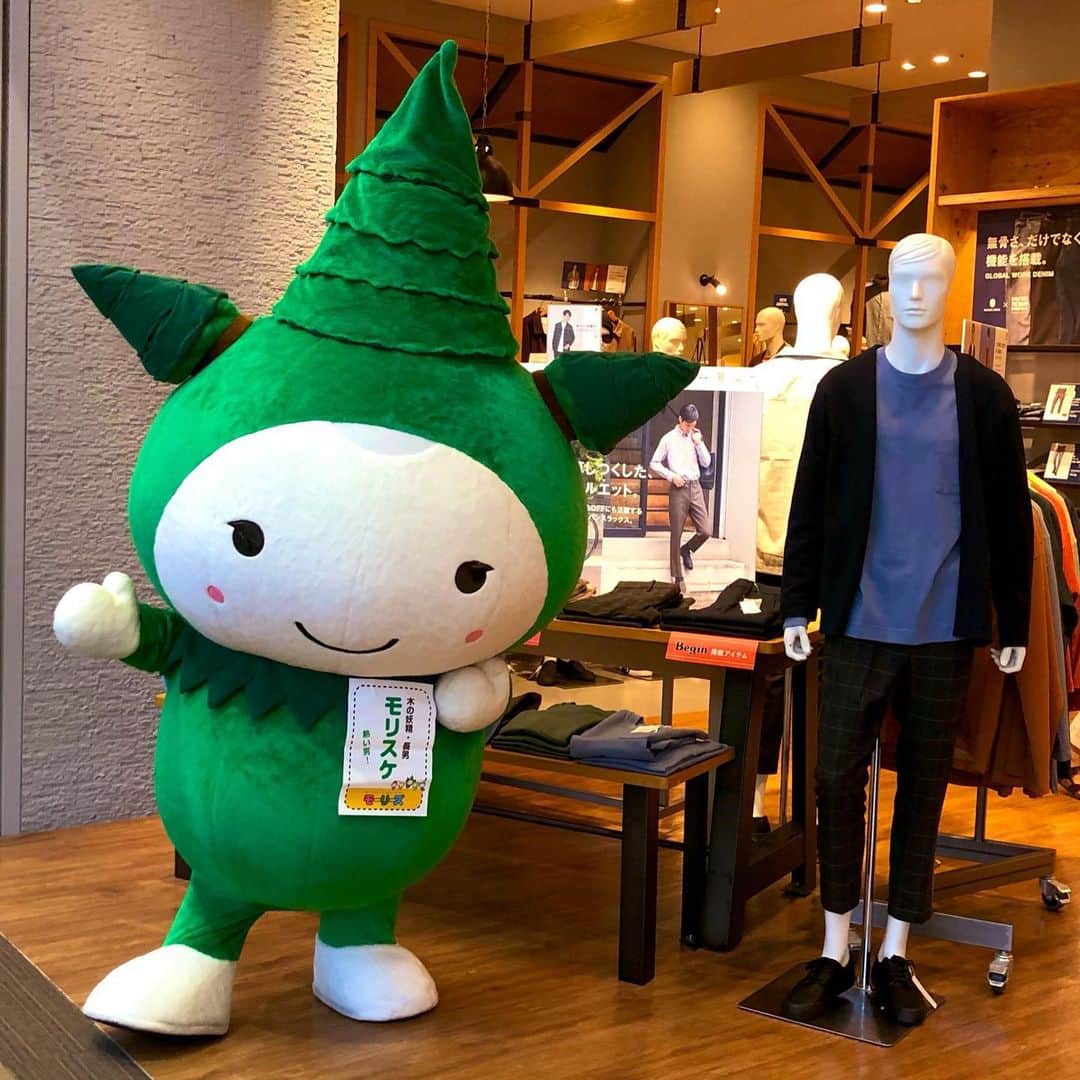 モーリーズのインスタグラム：「今日から９月だから、秋物のジャケット探しに来たよー！ぼくのサイズあるかな〜？？？^_^ . #モーリーズ #moories  #ダイナム #かわいい #kawaii #cute #ゆるキャラ #ご当地キャラ #キャラクター #follow #ぬい撮り #stuffedtoy #instagood #マスコット #木の妖精 #モリスケ」