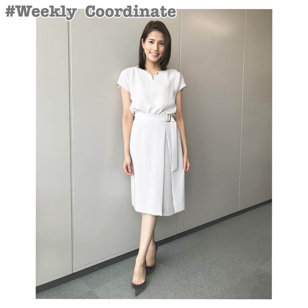 永島優美さんのインスタグラム写真 - (永島優美Instagram)「* 👗Weekly Coordinate（8/26-）👠 * 先週のめざまし衣装です。 さりげないプリーツが素敵なセットアップでした✨ * - - - - - - - - - - - - - - - - - - - - - - - 👗#weeklyコーデ （Mon＆Tue ▶︎ Wed＆Thu ▶︎ Fri＆Sun） #coordinate #めざましテレビ #ジャンクスポーツ」9月1日 11時36分 - yuumi_nagashima