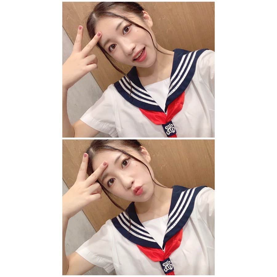 のインスタグラム：「. 夏服のセーラー服、ときめく😳 ほんと好きなんだよなぁ🌼 . ９月！新学期も頑張ろうね！🙌 . #ボンボンTV #いちなる #セーラー服 #sailor」