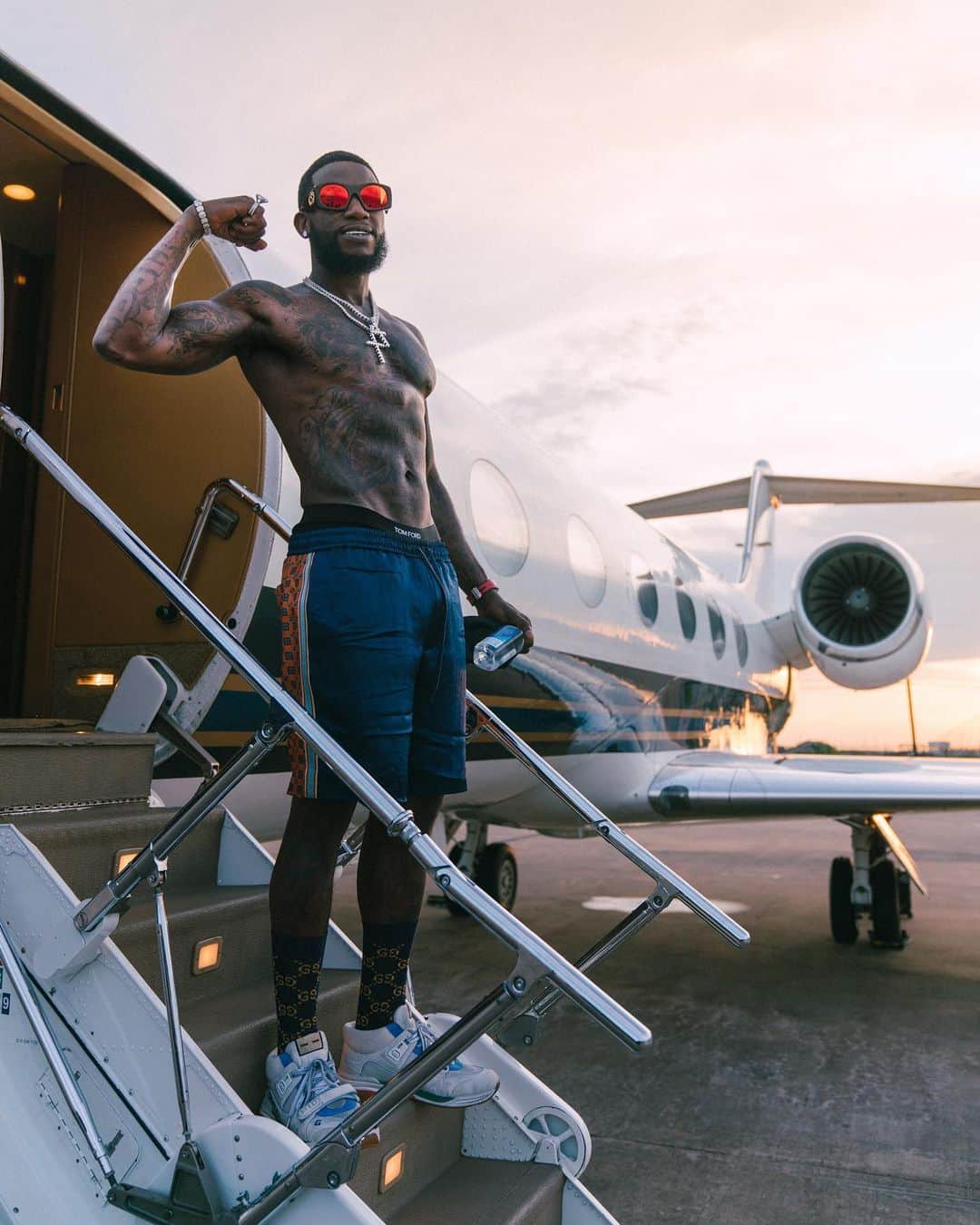グッチ・メインのインスタグラム：「Hurricane Dorian Aka #Wop ⛈💎☔️ heads to Las Vegas ✈️」